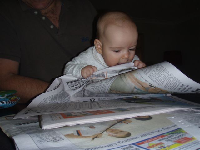 She had a taste for newspapers, just like her mum